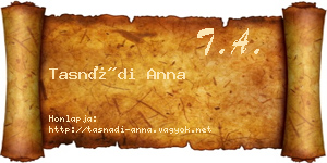 Tasnádi Anna névjegykártya